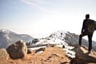 Admire the stunning views of Dhuladhar from Triund Hilltop