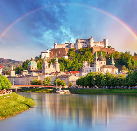 Admire the stunning architecture of Fortress Hohensalzburg in Salzburg