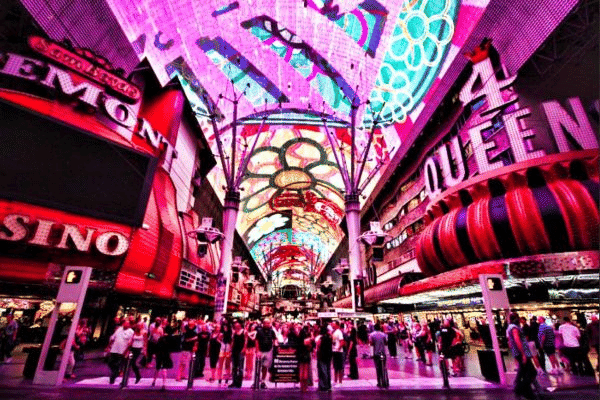 Admire the famous light show