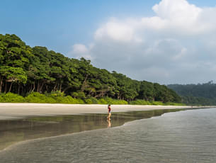 Tourist at Radhanagar Beach