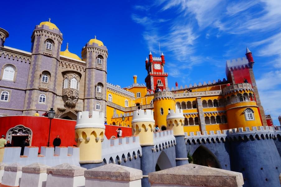 Treat your eyes with the vibrantly colored castle