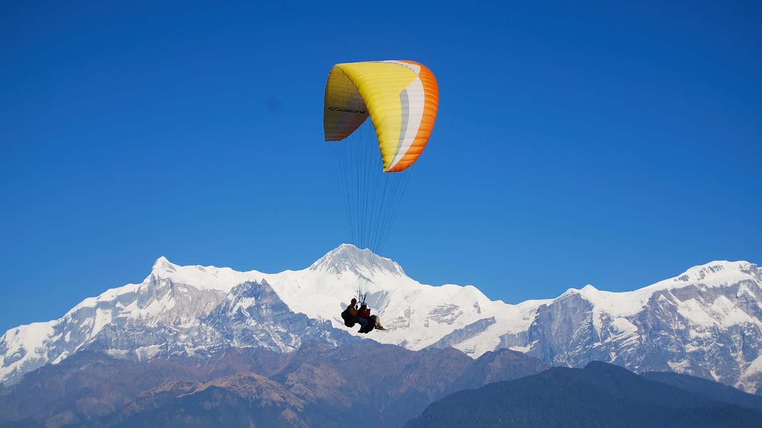 Paragliding In Pokhara, Nepal