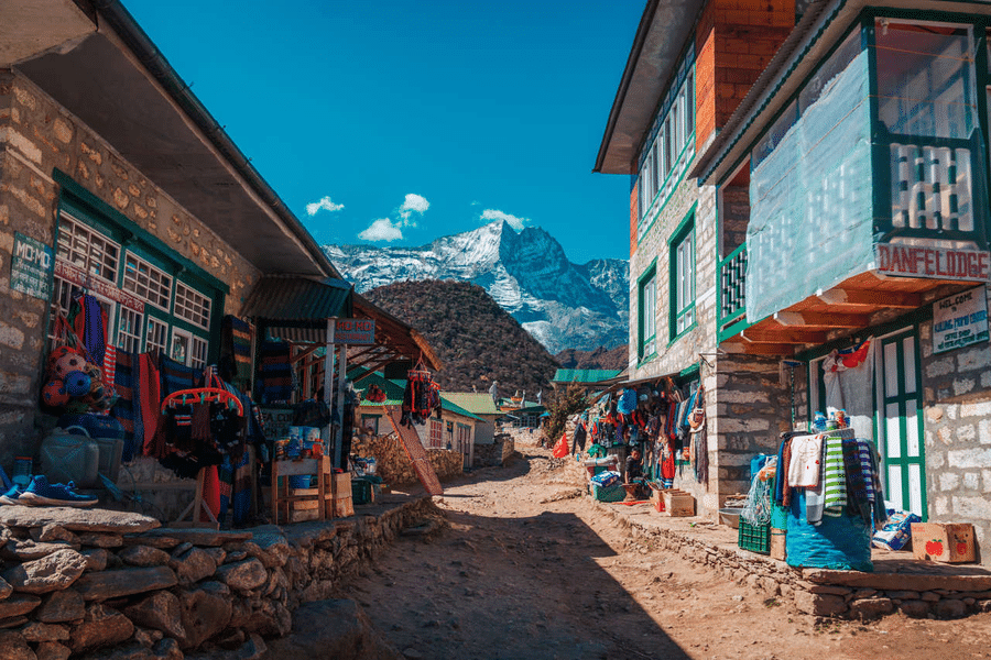 The Market Area of Khumjung Village 