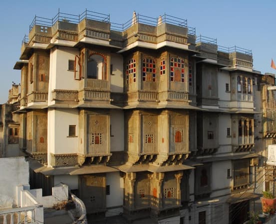 Exterior view of the haveli