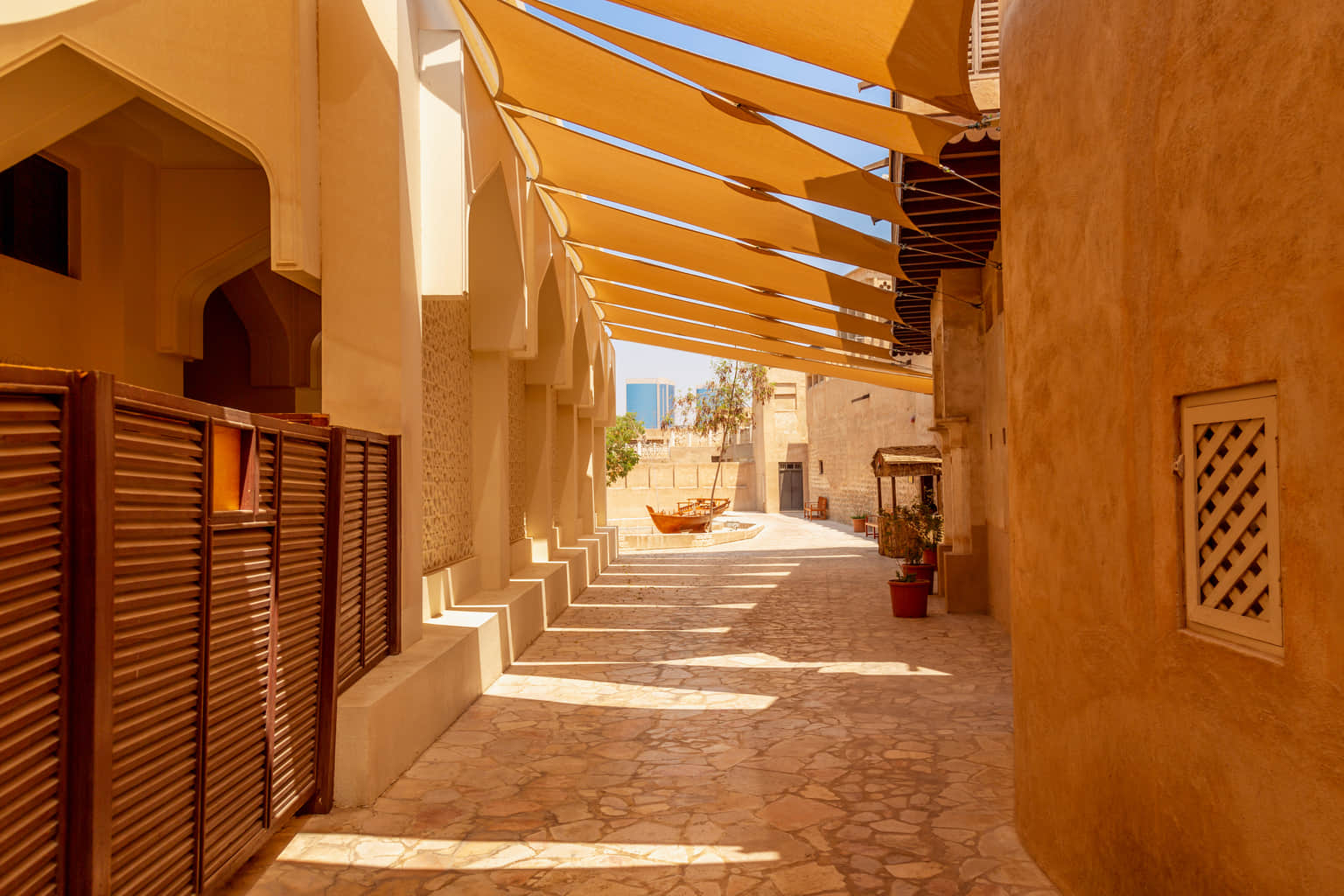 Take a walk around the old Al Bastakiya Quarter