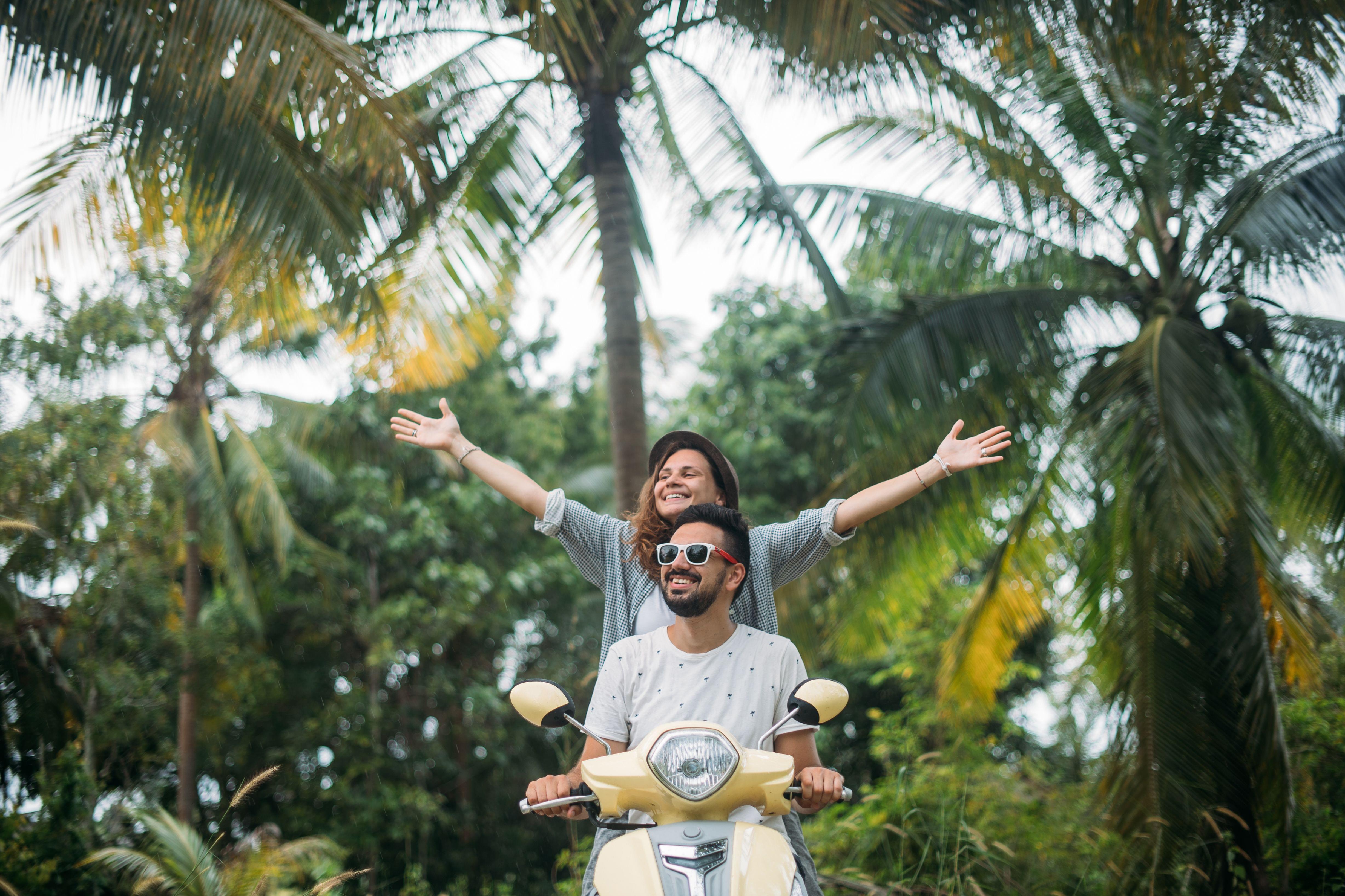 Couples on Bike in Bali