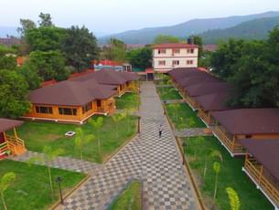 Aerial view of the resort