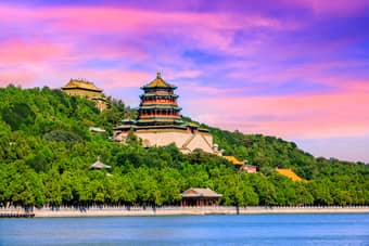 Ride a boat around the Imperial Summer Palace’s scenic Kunming Lake