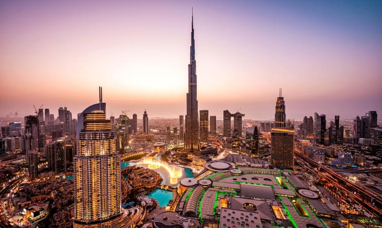 Mesmerising aerial view of Dubai