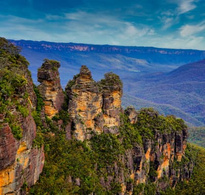 Beautiful Three Sisters Rock Formation, Blue Mountains