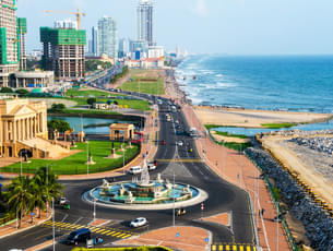 Aerial view of Colombo