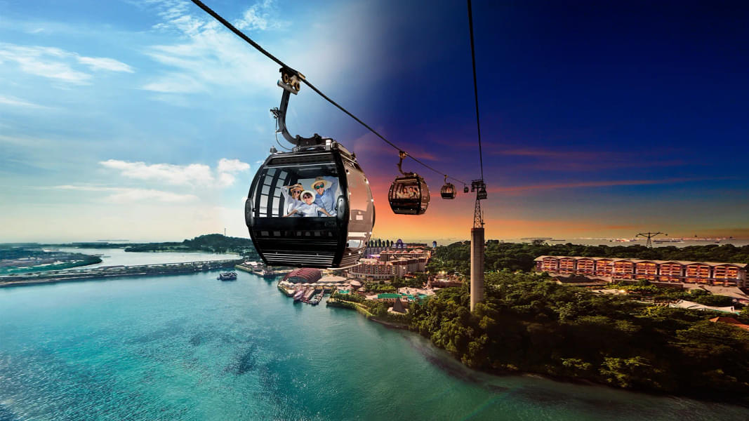 Soak in the mesmerizing views of the surroundings from the cable car