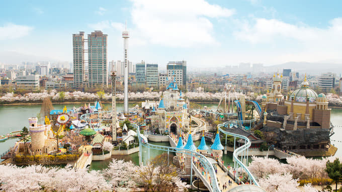 Visit the famous Lotte World in Seoul