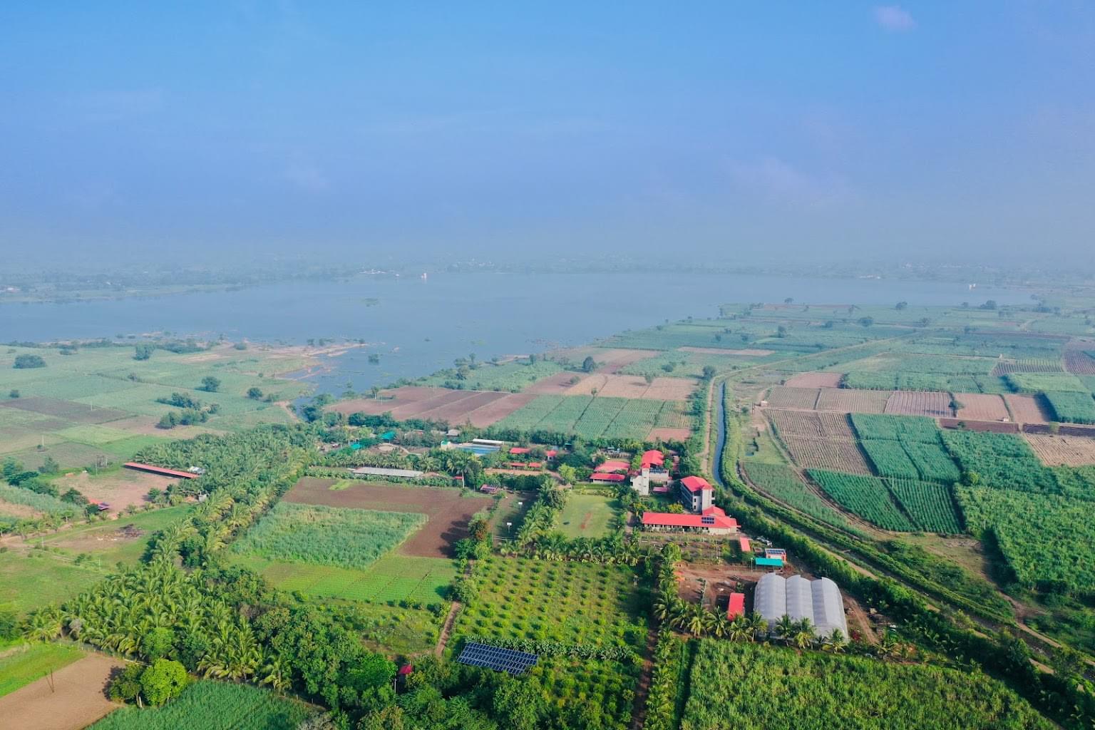 Aerial view of the resort