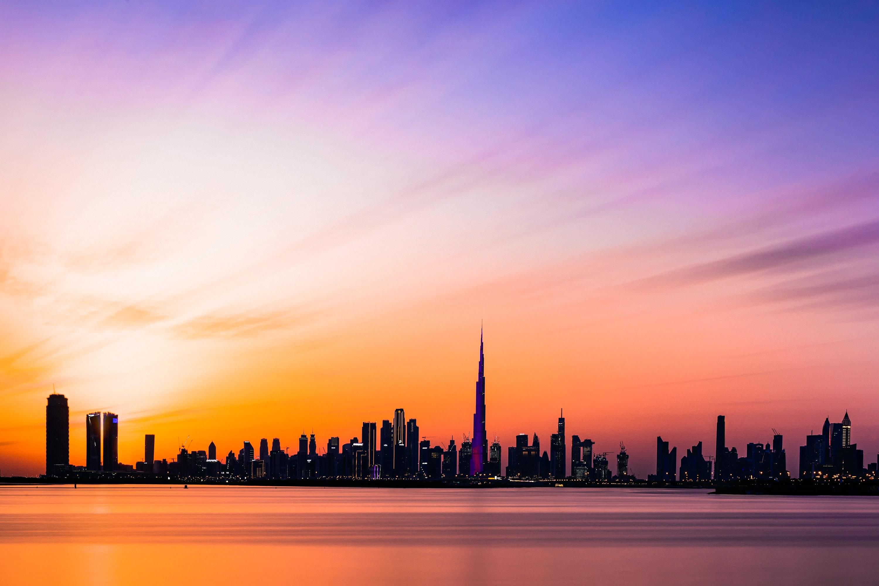Sunset in Dubai Marina