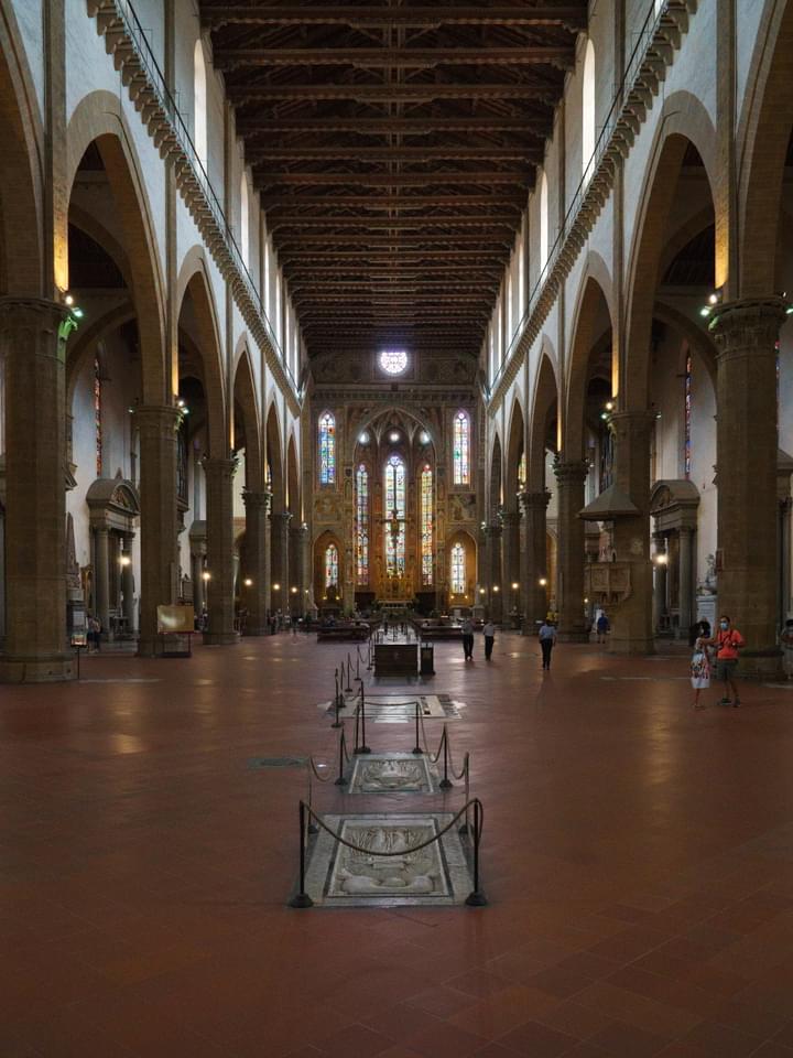 Central Nave in Basilica of Santa Croce