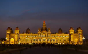 Mysore Palace at night