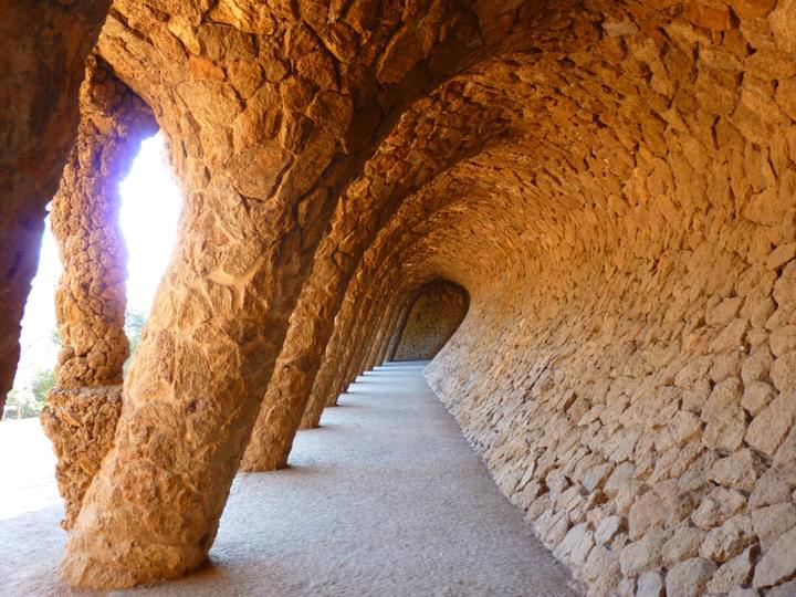 Park Guell from inside