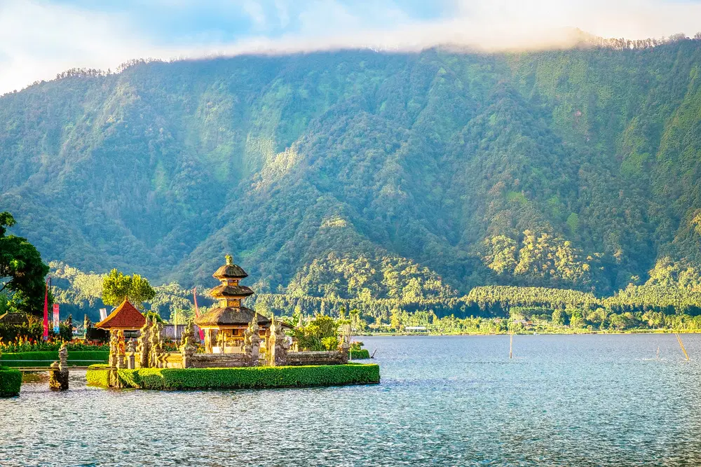 Beautiful view of a temple in Bali.