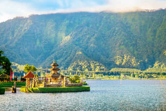 Beautiful view of a temple in Bali.