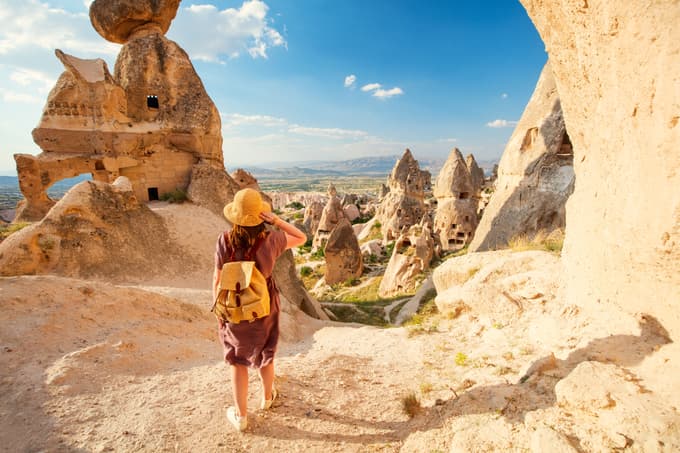 Visit the fairy chimneys of Cappadocia
