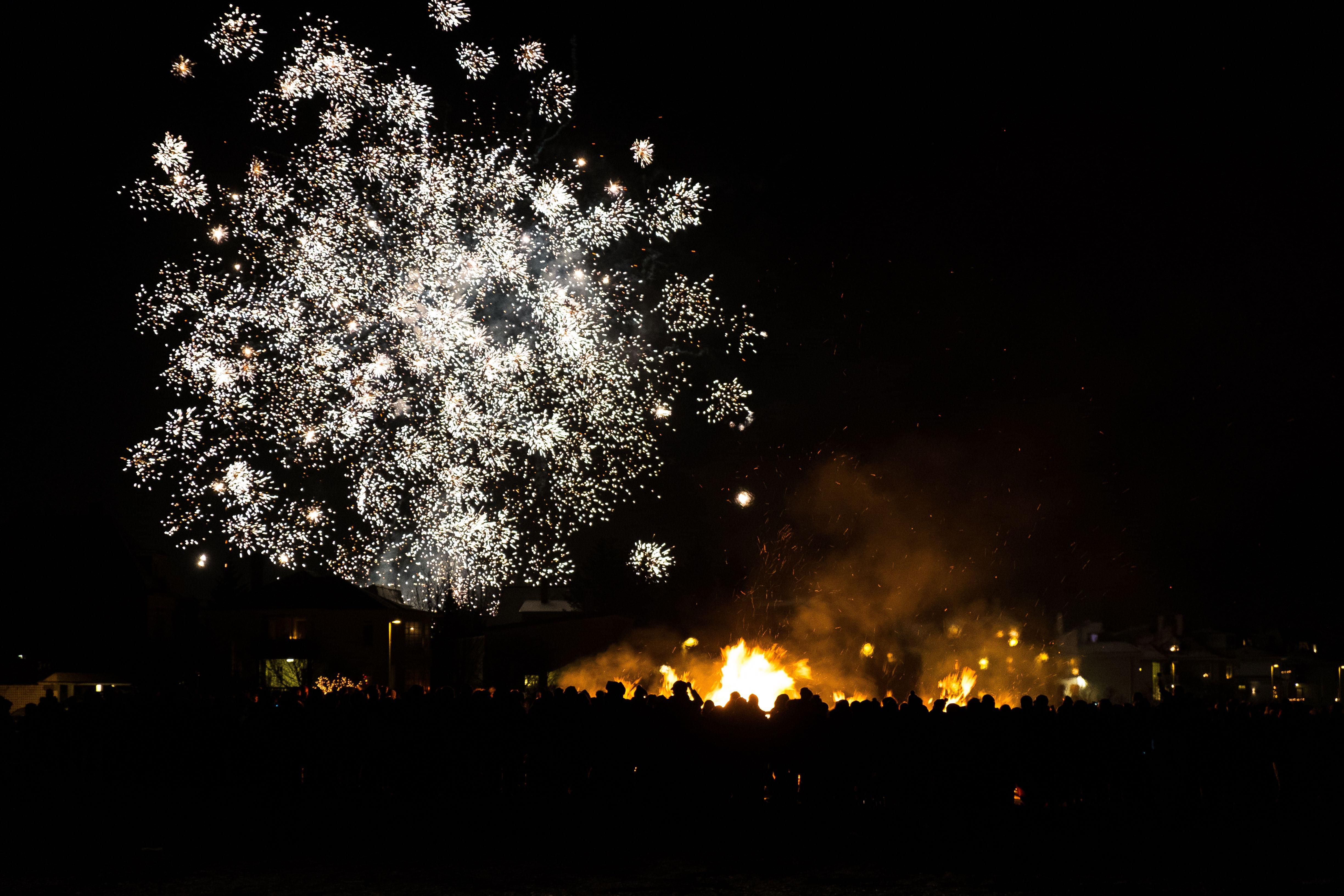 Icelandic New Years Eve Bonfire