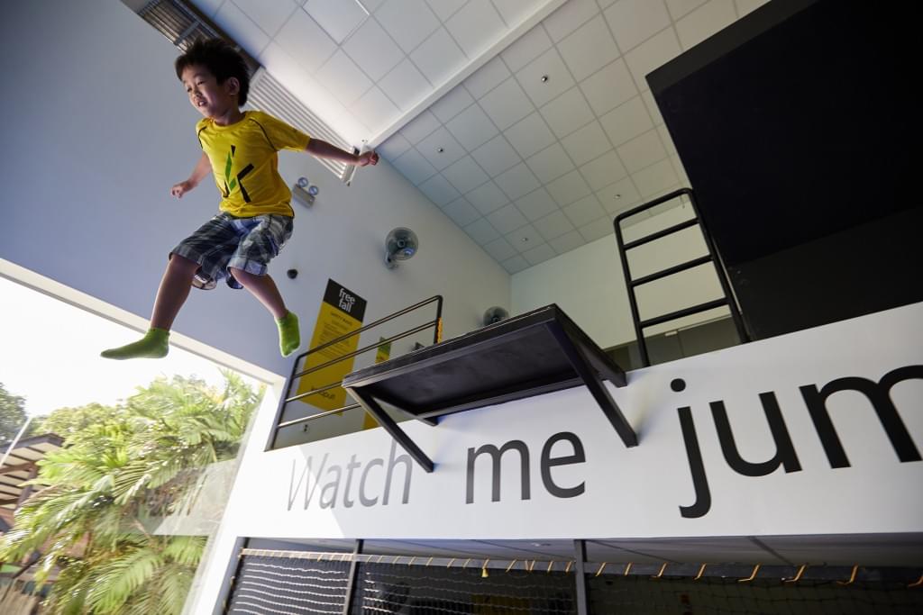 Jump safely in the trampoline park