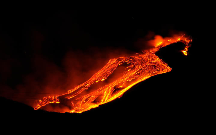 Eruptions In Mount Etna