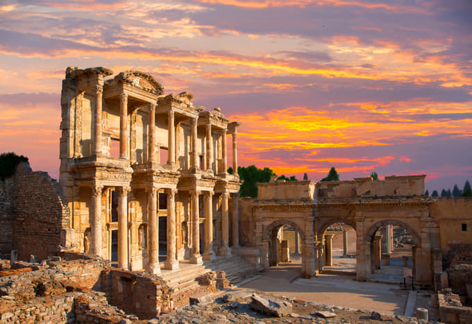 Explore the ruins of Hierapolis