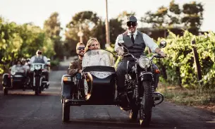 Hop on the sidecar and feel the wind through your hair