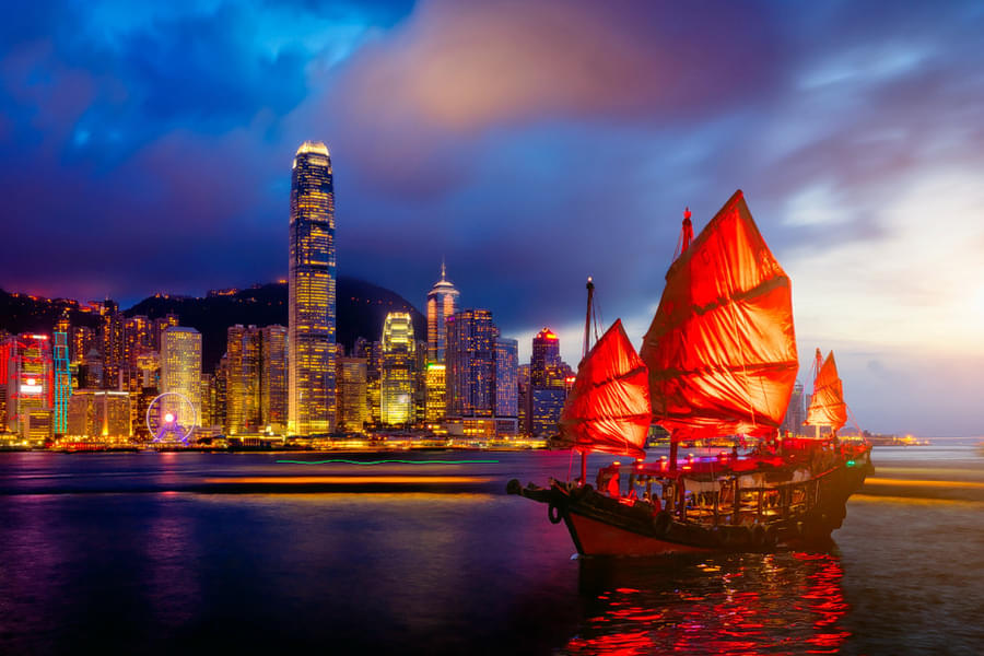 Victoria Harbour Hong Kong Night Tour Image