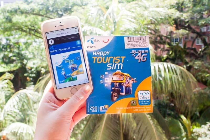 Bangkok DTAC 4G SIM Card Image
