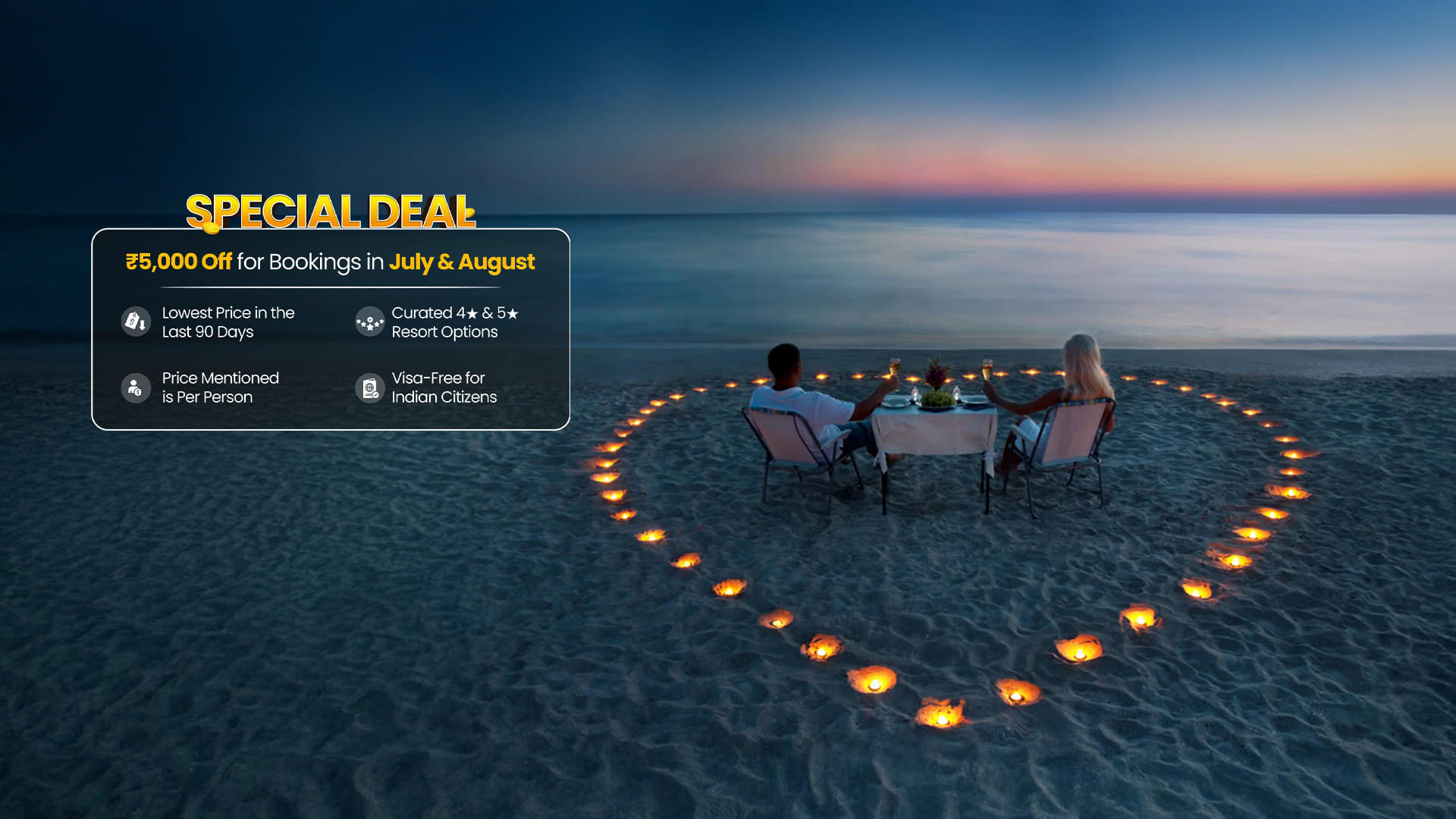 Maldives Tour Packages | Upto 40% Off