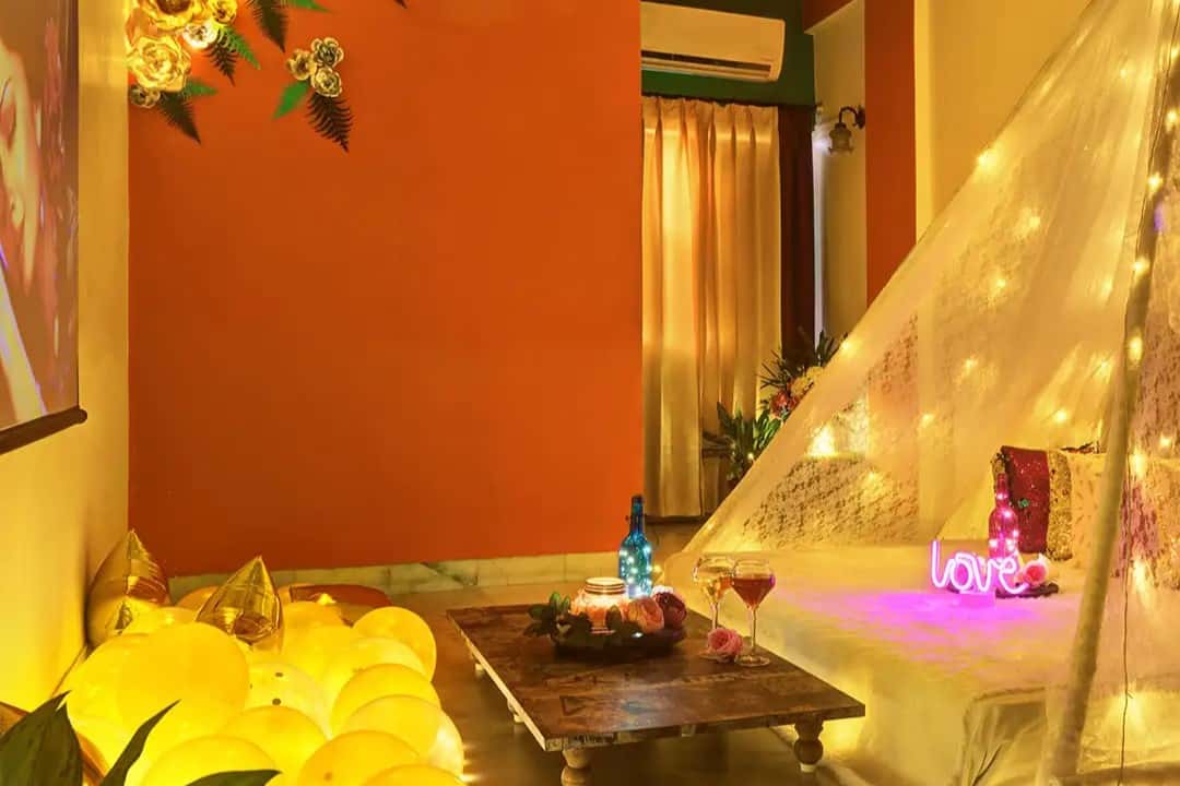 Private Cabana Candlelight Dinner with Movie Near Shastri Nagar, Jaipur
