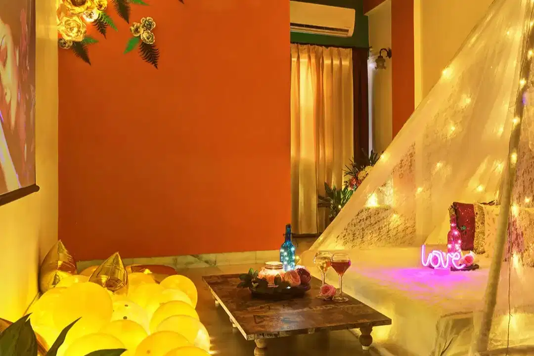 Private Cabana Candlelight Dinner with Movie Near Shastri Nagar, Jaipur