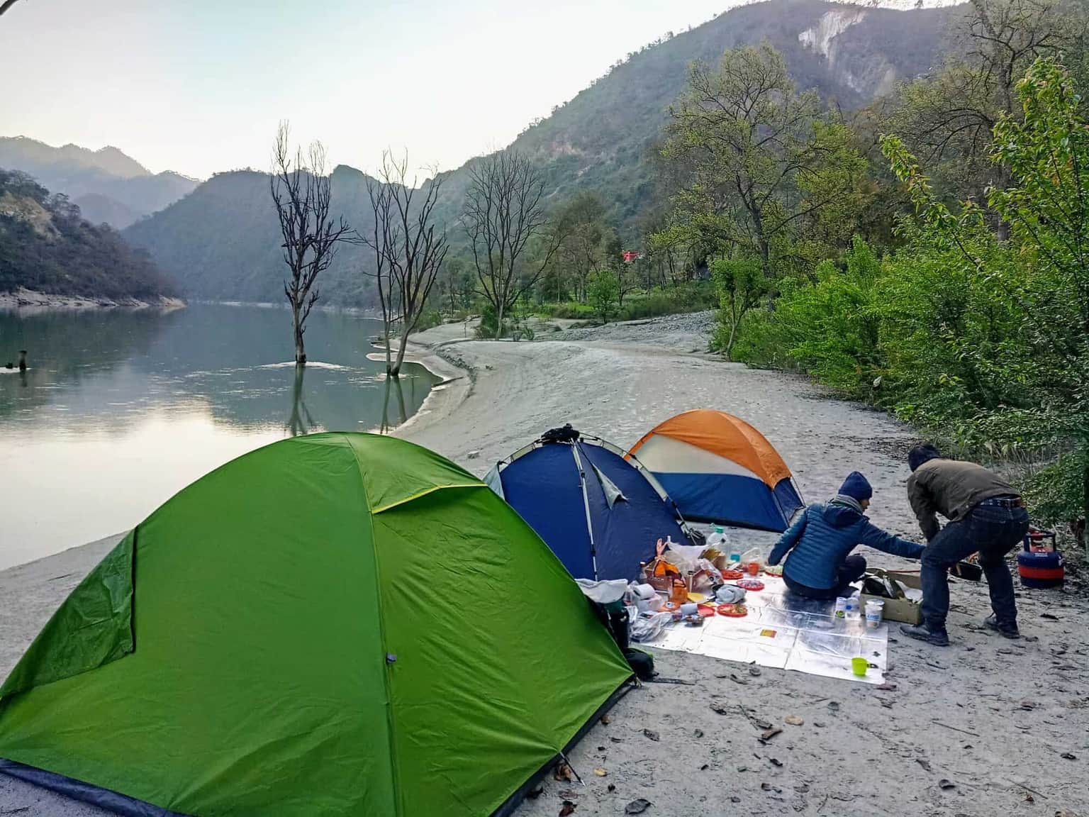 Camp by the Riverside