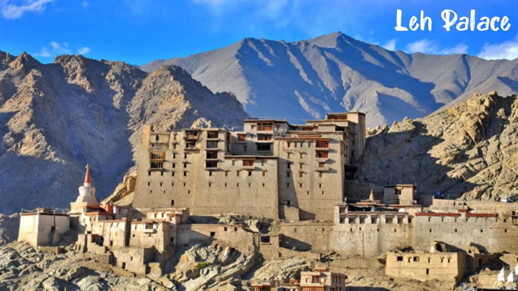 Leh Palace is a former royal palace overlooking the town of Leh, Ladakh, in the Indian Himalayas