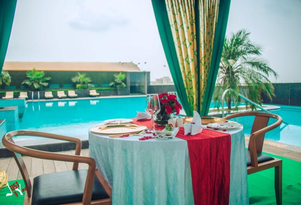 Poolside Cabana Candlelight Dinner, Dwarka, Delhi