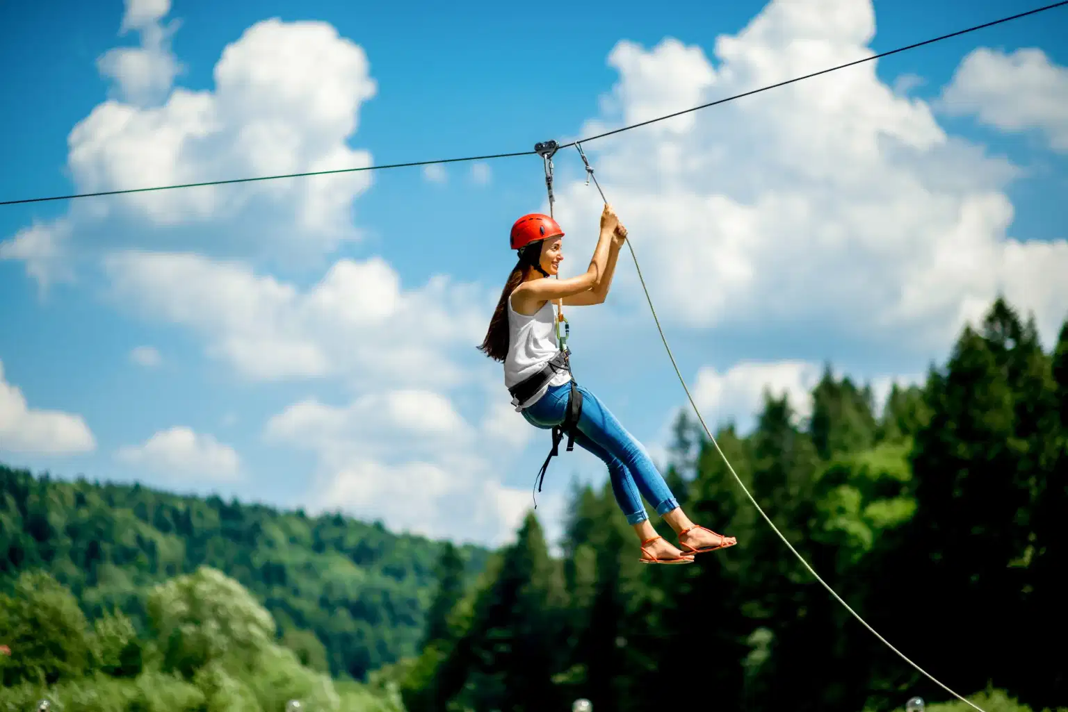 Zipline at Brahmaputra Carnival, Assam