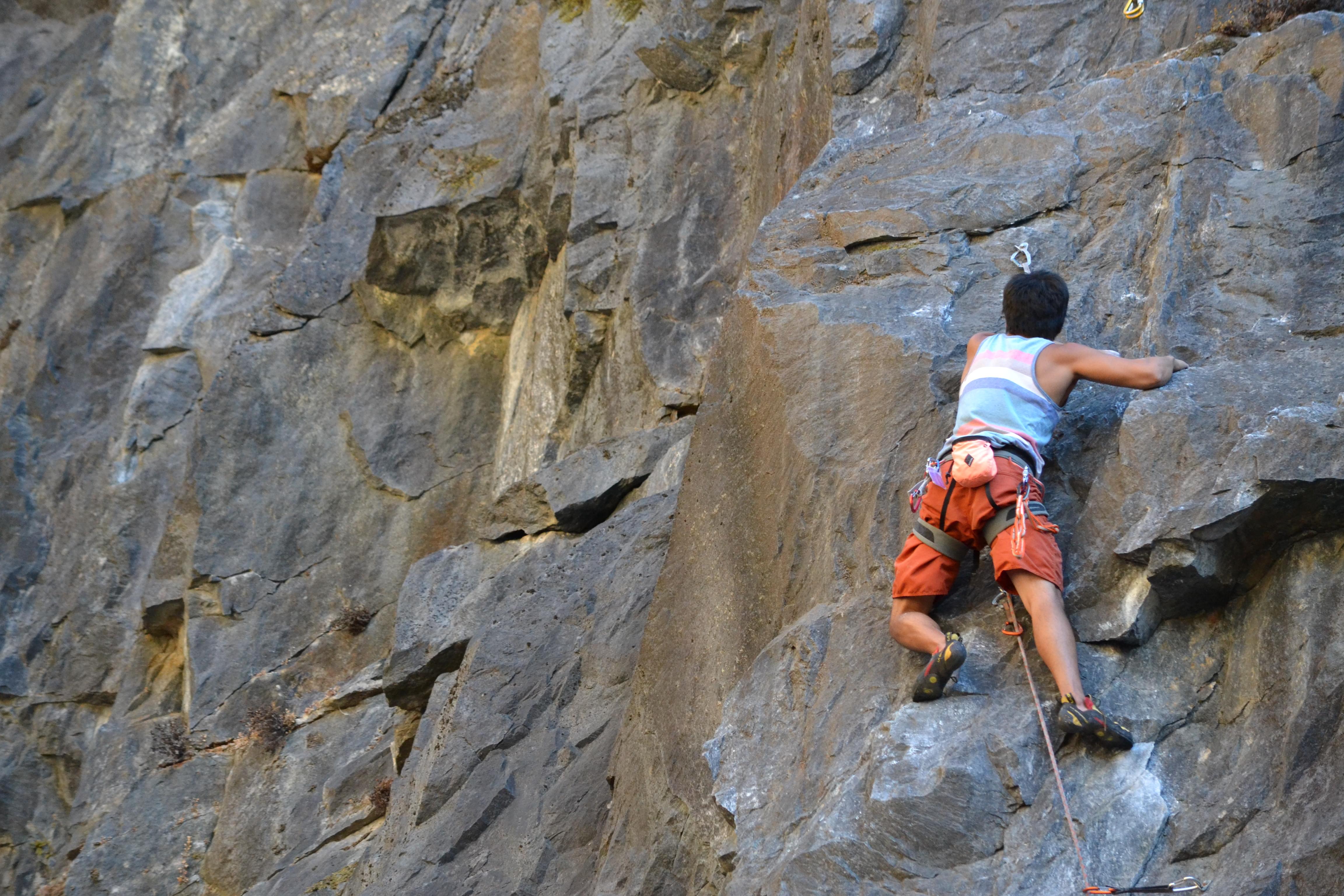 Indulge in rock climbing