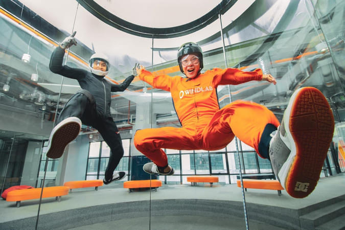 Enjoy an indoor skydiving experience