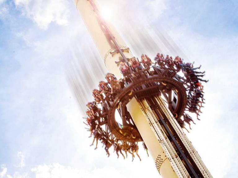 Ride the free fall tower experience