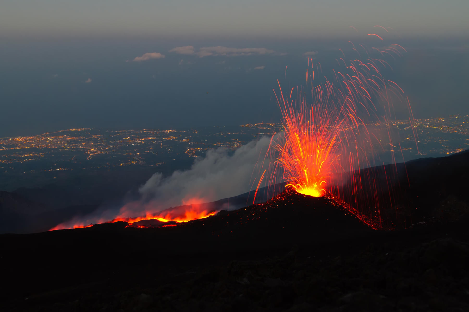 Eruptions In Mount Etna