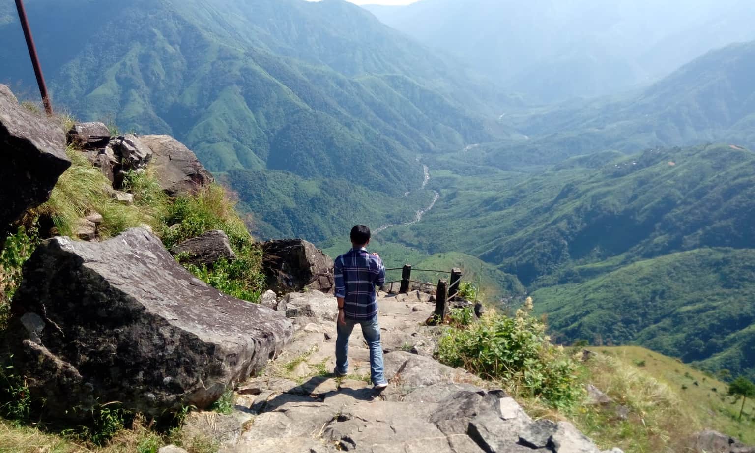 Trekking in the cave