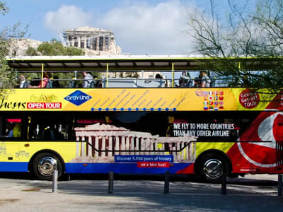 Athens Piraeus and Beaches Hop On Hop Off Bus