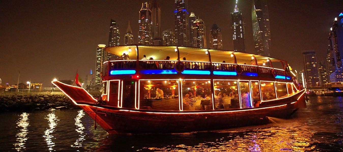 Romantic Dhow Cruise Dinner Dubai Marina
