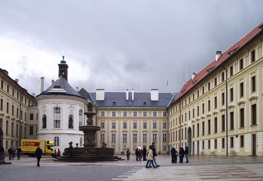 Terrace Of The Riding School in Prague Castle