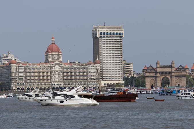 Admire Mumbai’s skyline as you speed across the Arabian Sea