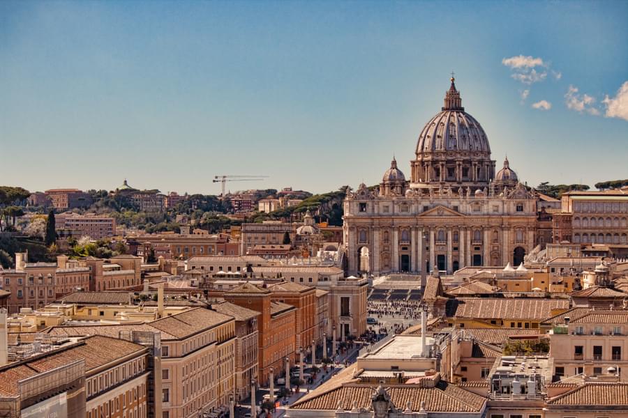 Construction of the old St. Peter’s Basilica