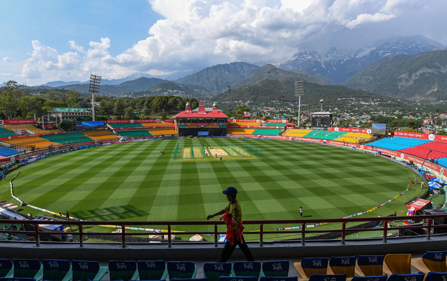 Stroll around the Dharamshala cricket ground
